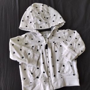 Heart Zip Up Hoodie